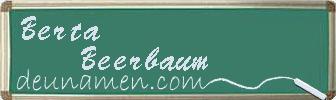 Berta Beerbaum Visitenkarte